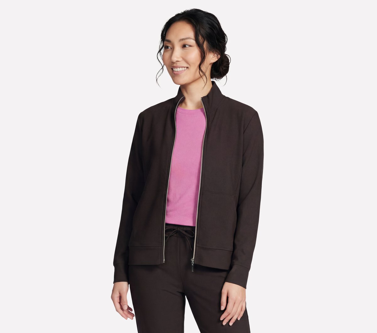 GO Luxe Rib Everyday Full Zip Jacket | Skechers online