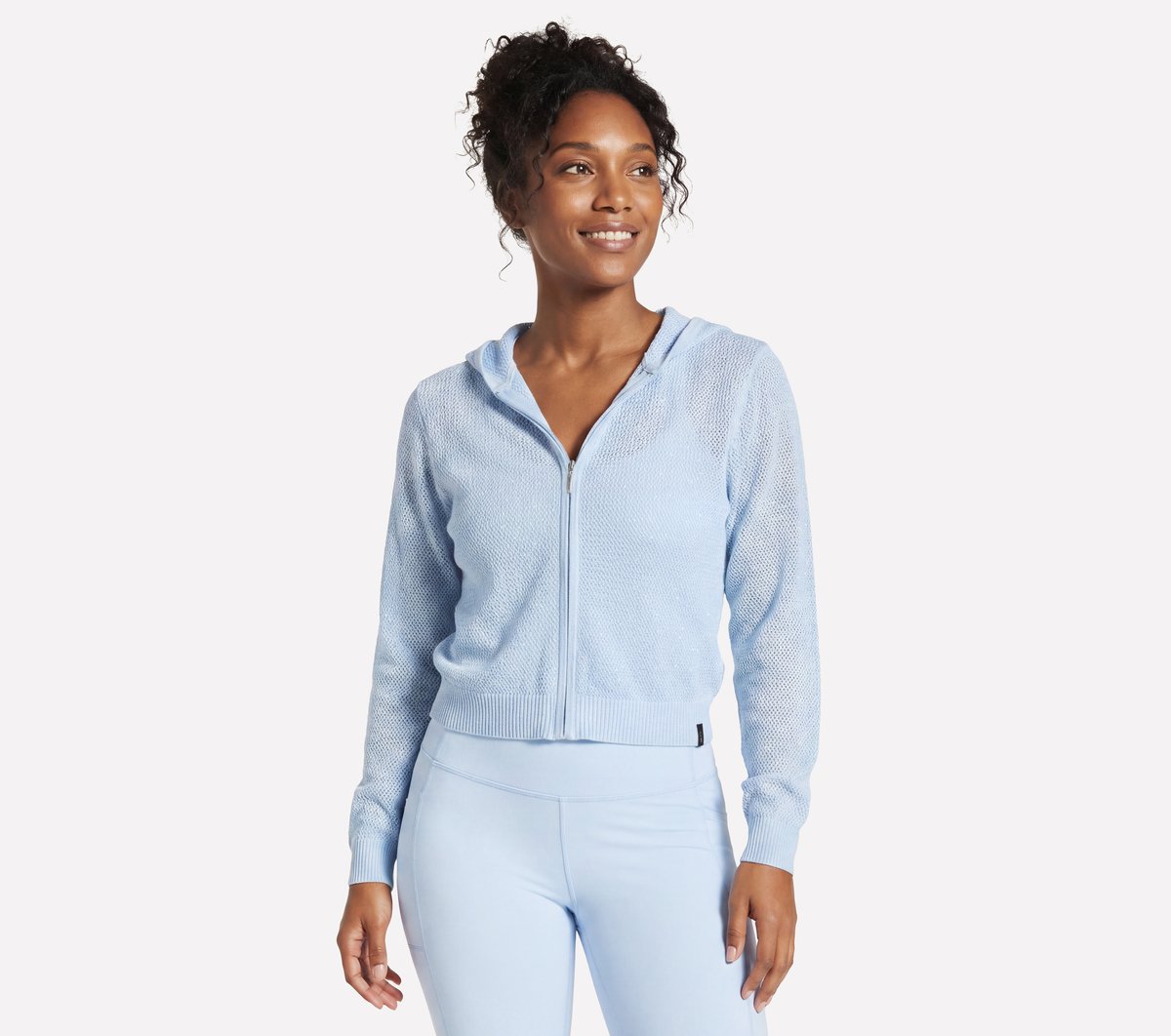 Shine Hooded Full Zip Jacket | Skechers on sale