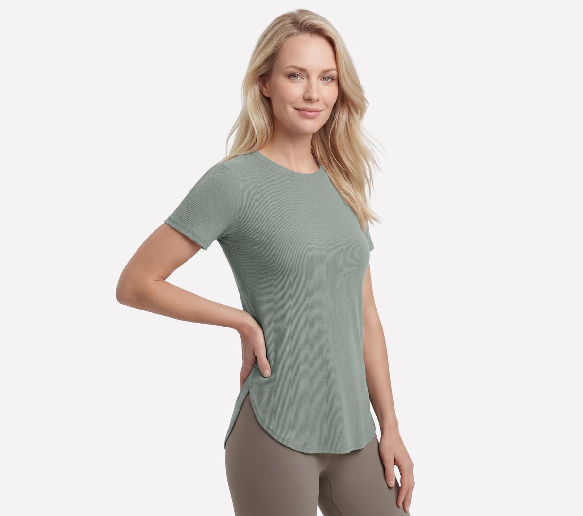 GO WALK Luxe Rib Tunic Tee | Skechers outlet