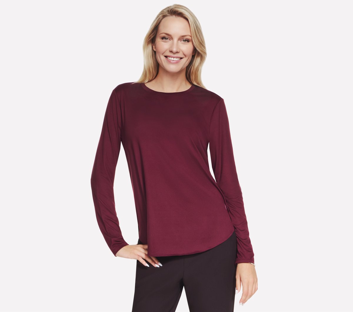 GO DRI Swift Long Sleeve Tunic Crew | Skechers discount