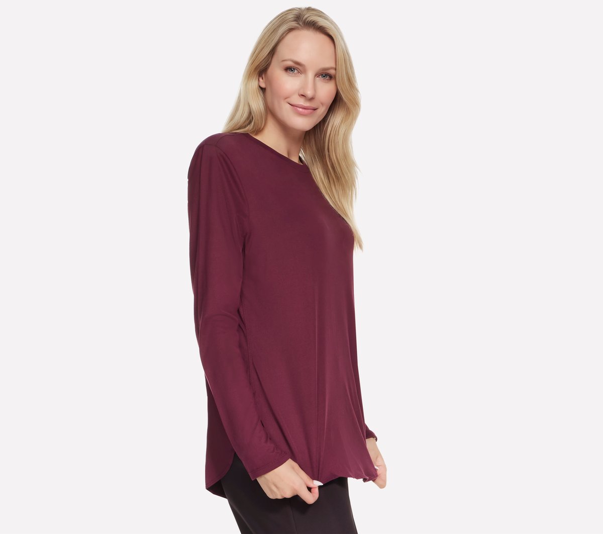 GO DRI Swift Long Sleeve Tunic Crew | Skechers discount