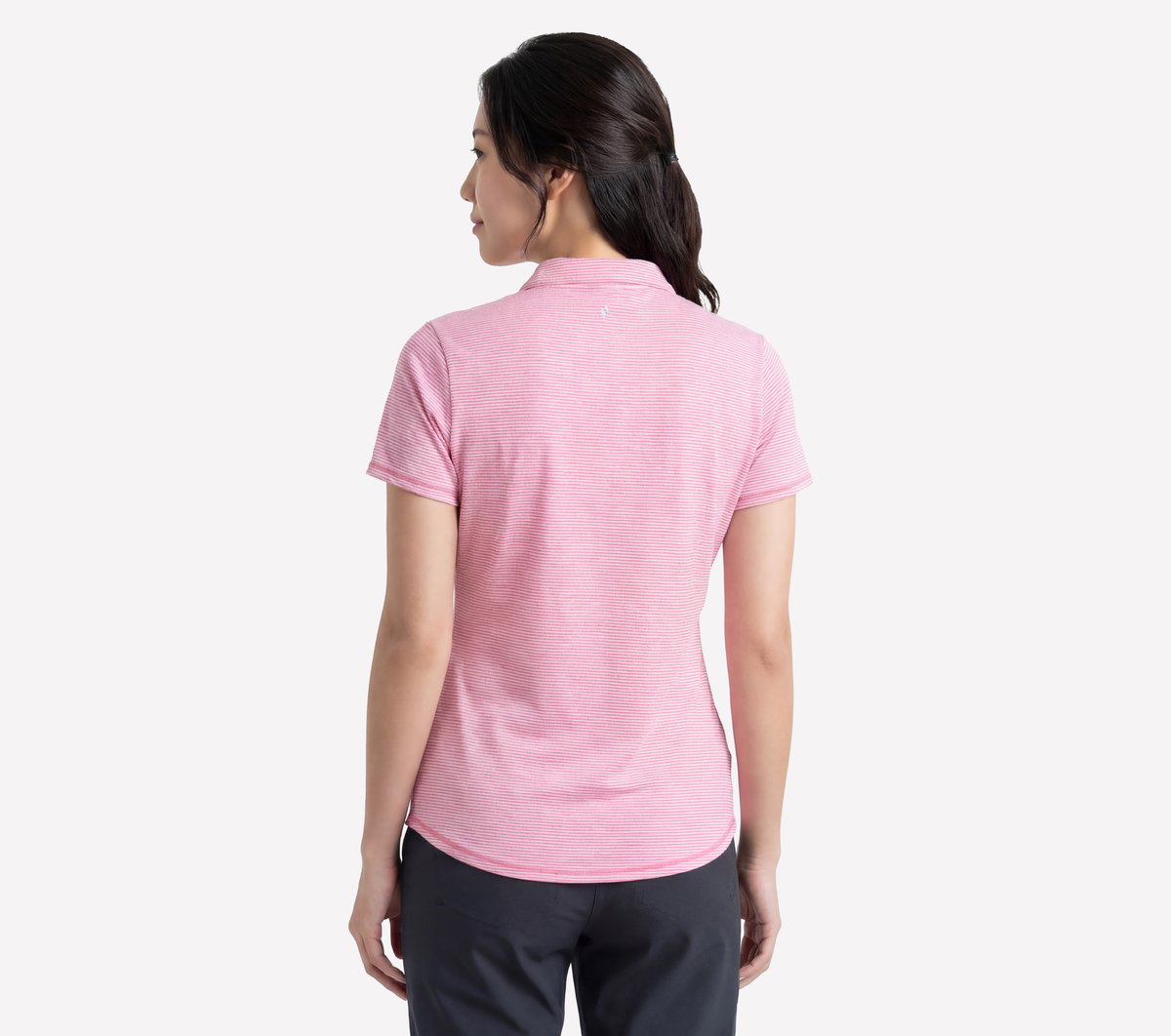 Short Sleeve On The Green Striped Polo | Skechers online