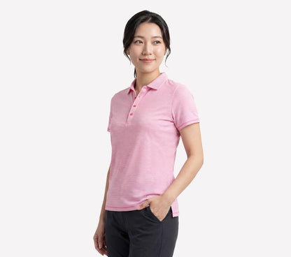 Short Sleeve On The Green Striped Polo | Skechers online