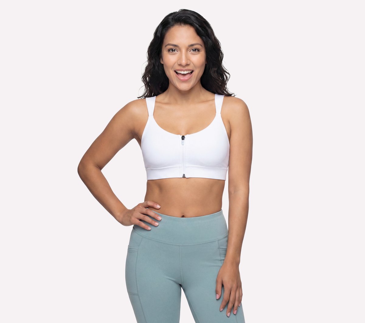 GO WALK Evolution Zip Front Bra | Skechers outlet