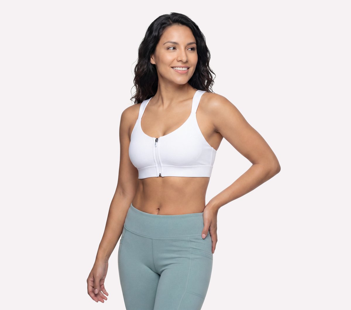 GO WALK Evolution Zip Front Bra | Skechers outlet