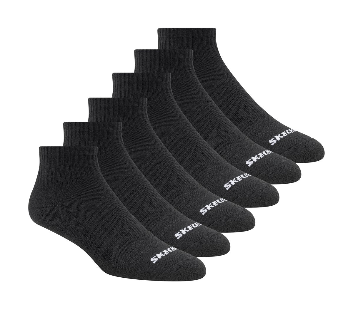6 Pack Core Quarter Medium Socks | Skechers on sale