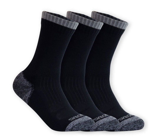 3 Pack Half Terry Work Crew Socks | Skechers online