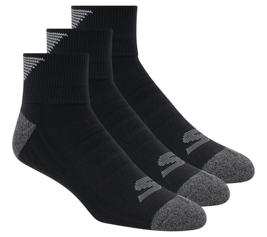3 Pack Men's Half Terry Quarter Crew Socks | Skechers discount