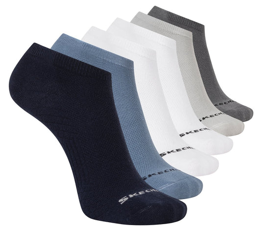 6 Pack Men's Low Cut Texture Knit Socks | Skechers USA