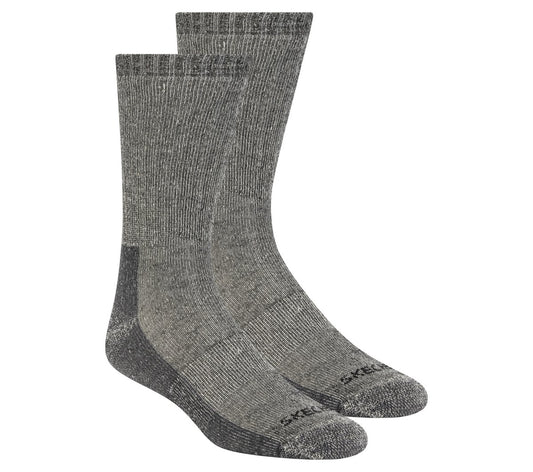 2 Pack Men's Crew Wool Socks | Skechers outlet