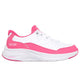 WHITE / HOT PINK