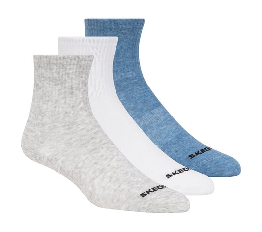 3 Pack Boys' Crew Cotton Socks | Skechers US
