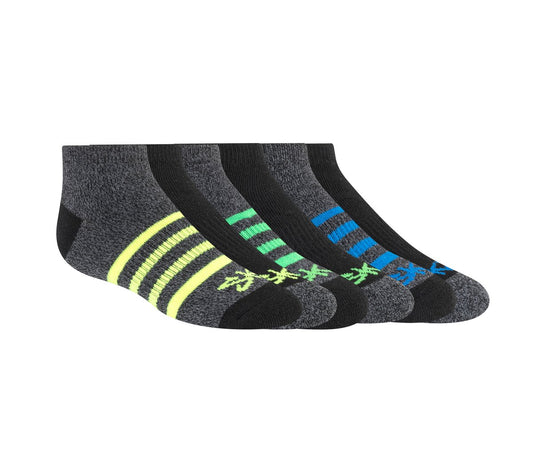 6 Pack Low Cut Marled Stripe Socks | Skechers online