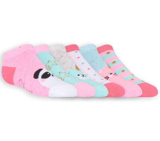6 Pack Low Cut Cute Socks | Skechers discount