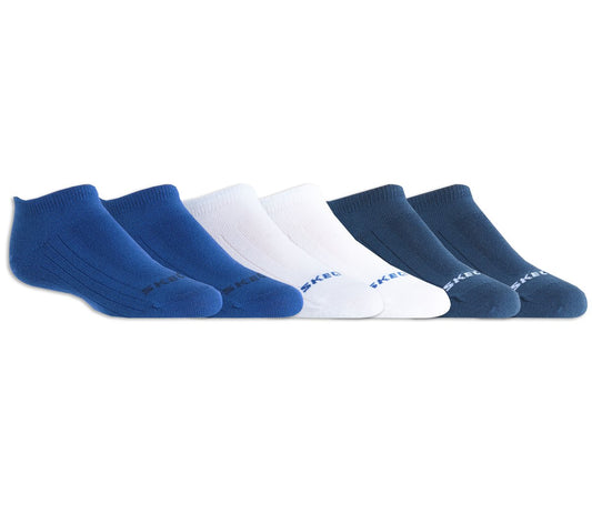 6 Pack Non Terry No Show Socks | Skechers US